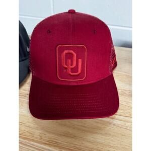 Oklahoma Sooners Hat Cap Fitted Mens One Size Crimson NCAA Football OU Nike